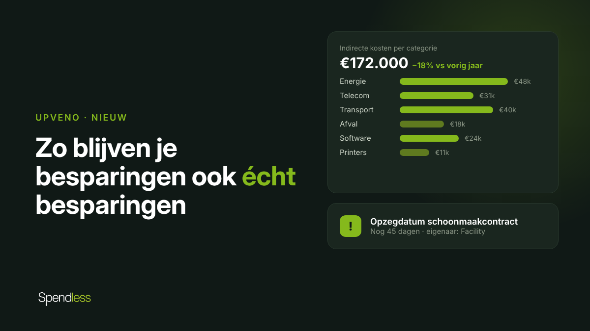 Upveno platform voor kosten en leveranciersbeheer